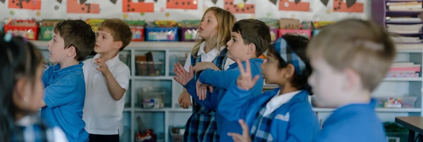 kids in classroom