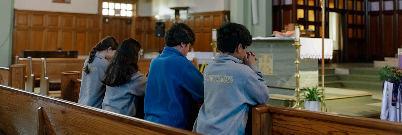 Praying students